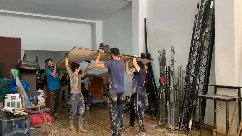 Efectes de la DANA al teatre l