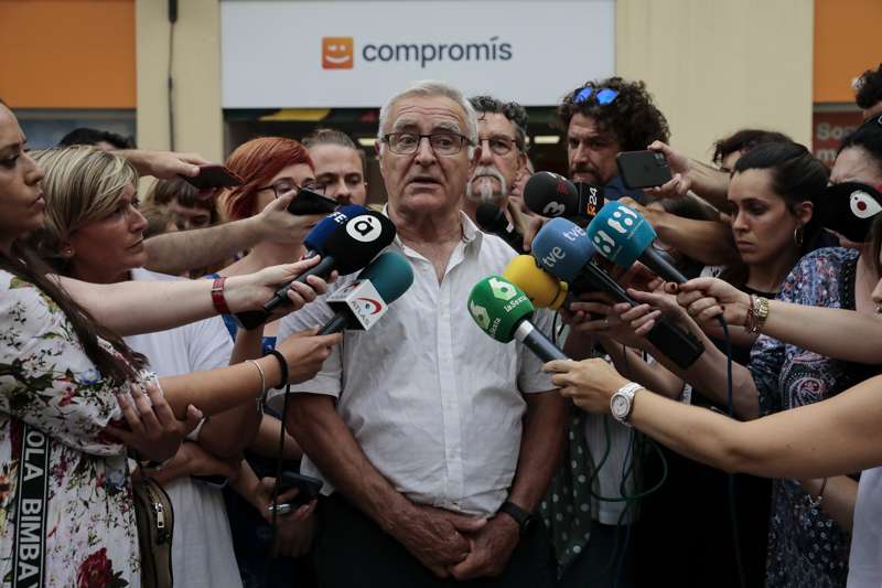 Joan RibÃ³ a la salida de la Junta de CompromÃ­s. /EPDA