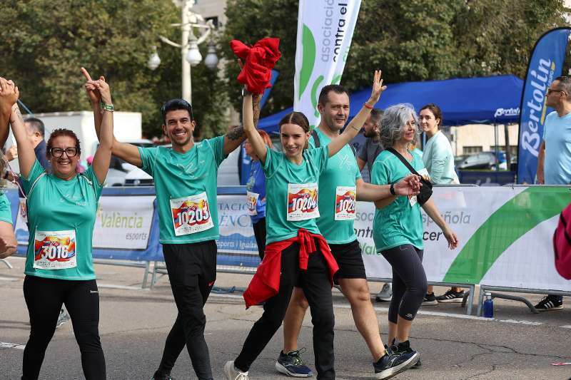 Participantes de marcha en 