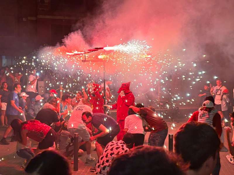 El correfocs celebrado hace unos dÃ­as en las fiestas de Albal. EPDA