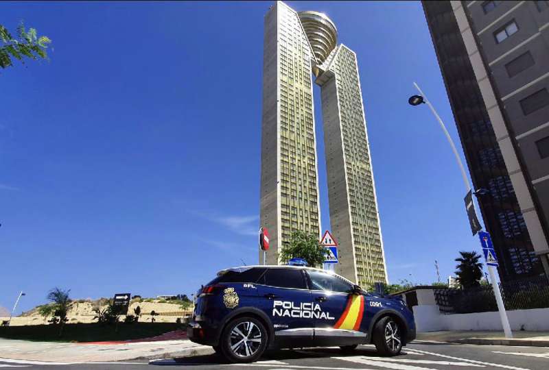 Vista de la policía nacional en Benidorm. /EPDA