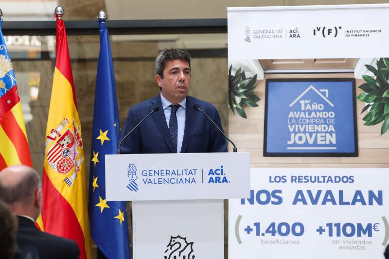 Carlos Mazón en la presentación de resultados del programa de garantías del IVF | EPDA